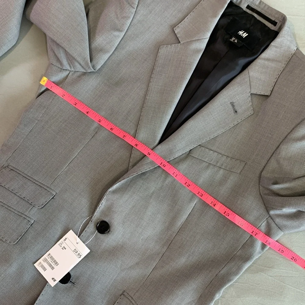 H&M Houndstooth Single Breasted Blazer